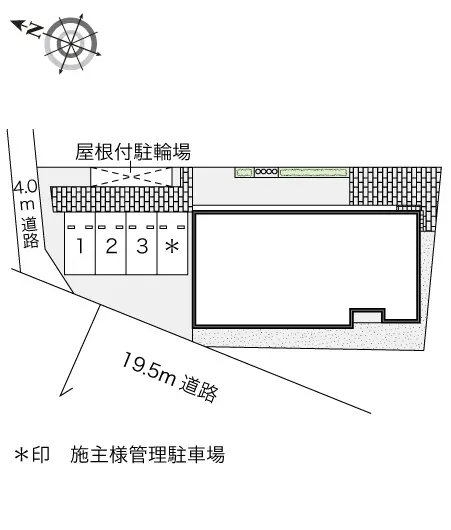 ★手数料０円★入間郡毛呂山町岩井西２丁目 月極駐車場